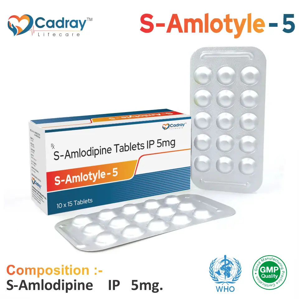 S-Amlodipine 5 mg Tablet in PCD Pharma Franchise